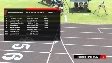 Youth Boys' 100m, Prelims 3 - Age 17-18