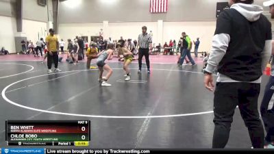 100 lbs Cons. Round 1 - Ben Whitt, North Alabama Elite Wrestling vs Chloe Bobo, Alexander City Youth Wrestling