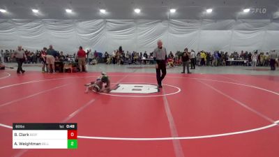 80 lbs Consi Of 8 #2 - Benson Clark, Bedford vs Anthony Weightman, Belle Vernon