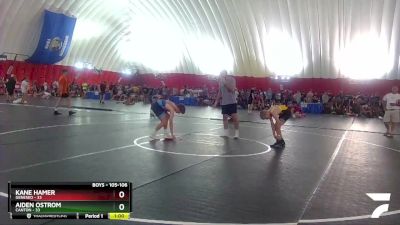 105-106 lbs Round 1 - Kane Hamer, Geneseo vs Aiden Ostrom, Canton