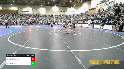 195 lbs Round Of 16 - Juan Magallon, Ukiah vs Leimana Fager, Corner Canyon Chargers