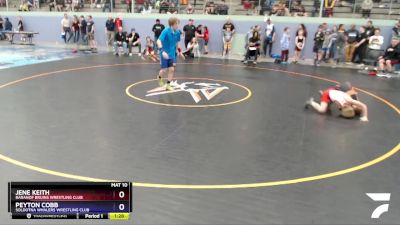 78 lbs X Bracket - Peyton Cobb, Soldotna Whalers Wrestling Club vs Jene Keith, Baranof Bruins Wrestling Club