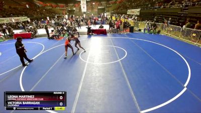 127 lbs Round 3 - Leona Martinez, Central Catholic Wrestling Club vs Victoria Barragan, California