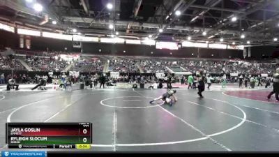 100 lbs Cons. Round 6 - Ryleigh Slocum, Borah vs Jayla Goslin, Emmett