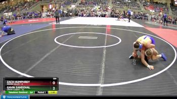 154 lbs Round 2 (4 Team) - Gavin Sandoval, Crook County vs Zach Humphrey, Hidden Valley