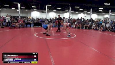 125 lbs Quarters & 1st Wb (16 Team) - Nolan Savage, Pennsylvania Blue vs Forester Lofton, Minnesota Red