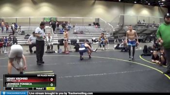 112 lbs Finals (8 Team) - Leonidas Fonseca, Donahue WA vs Henry Kromrei, ARES Black