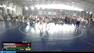 63 lbs Cons. Round 2 - Karter Briggs, Tri Cities Wrestling Club vs Hudson Weaver, Nevada