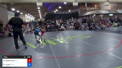 28 kg Cons 4 - Mason Betterman, Betterman Elite Wrestling vs Noah Lopez, Montrose Elite Wrestling