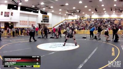 160 lbs Cons. Round 3 - Matin Ghanavat, Capistrano Valley vs Luis Nunez, Shadow Hills