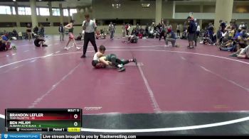 80 lbs Round 4 (6 Team) - Brandon Lefler, Team Palmetto vs Ben Milam, Alabama Elite Black&nbsp;