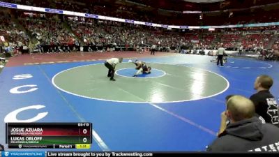 D3-113 lbs Champ. Round 1 - Lukas Orloff, Pecatonica/Argyle vs Josue Azuara, Weyauwega-Fremont