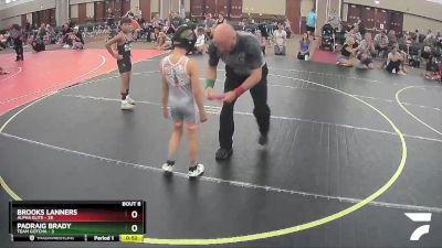 60 lbs Semis & 1st Wrestleback (8 Team) - Brooks Lanners, Alpha Elite vs Padraig Brady, Team Gotcha