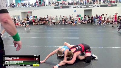 92 lbs Round 2 (6 Team) - Carlos Rodriguez, Florida Scorpions vs Dallan Walsh, Elite Misfits