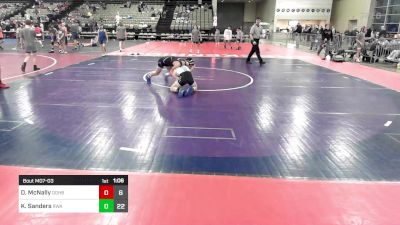 97 lbs Rr Rnd 3 - David McNally, Doughboy vs Kellen Sanders, Roundtree Wrestling Academy Black