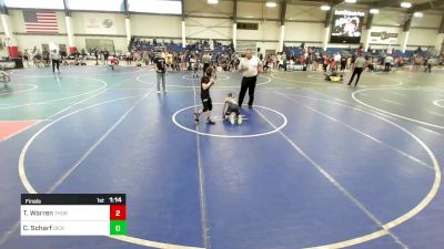 78 lbs Final - Trenton Warren, Thorobred WC vs Cayden Scharf, Dickinson WC