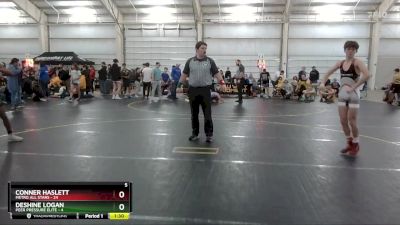 110 lbs Round 2 (4 Team) - Conner Haslett, Metro All Stars vs Deshine Logan, Peer Pressure Elite