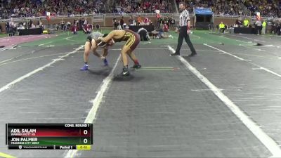 D1-138 lbs Cons. Round 1 - Adil Salam, Warren Mott HS vs Jon Palmer, Traverse City West