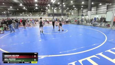 106 lbs Round 1 (6 Team) - Ben Proper, PIT BULL WRESTLING ACADEMY vs Deegan Nelson, BELIEVE TO ACHIEVE