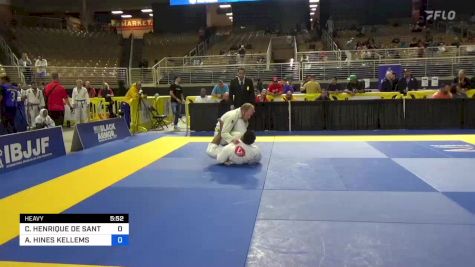 CAIO HENRIQUE DE SANTANA CAVALC vs ALEXANDER HINES KELLEMS 2024 Pan Jiu Jitsu IBJJF Championship