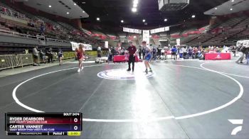 182 lbs 1st Place Match - Ryder Dearborn, East County Wrestling Club vs Carter Vannest, Vasky BrosPitman Wrestling Club