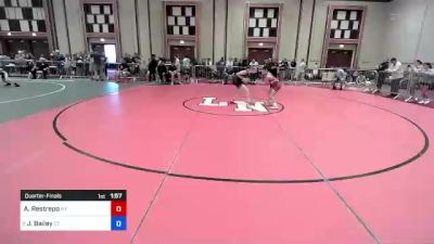 87 lbs Quarterfinal - Alesandro Restrepo, Ny vs Jaxsen Bailey, Ct