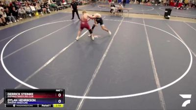 220 lbs Quarterfinal - Derrick Steinke, Hastings Wrestling Club vs Dylan Henrikson, Kingdom Wrestling