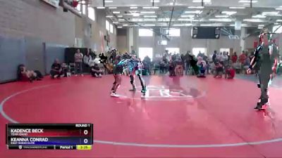 117 lbs Round 1 - Kadence Beck, Team Idaho vs Keanna Conrad, East Idaho Elite