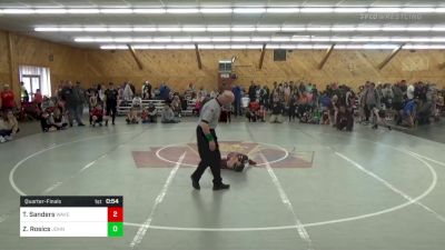 Quarterfinal - Trey Sanders, Waverly vs Zane Rosics, Johnson City