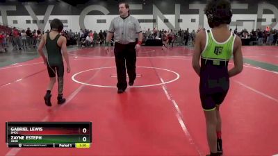 70 lbs Champ. Round 2 - Zayne Esteph, JNOR vs Gabriel Lewis, SMCC