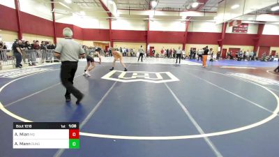 144 lbs Quarterfinal - Aziz Mian, Mayo Quanchi vs Anthony Mann, Dungeon Training Center