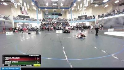 98 lbs Quarterfinal - Bodee Green, Hillcrest vs Mikael Teague, Minico