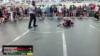 56 lbs Round 3 (6 Team) - Carter Pollock, U2 Upstate Uprising vs Waylon Worlyn, Charlotte Vikings