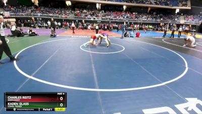 5A 215 lbs Semifinal - Kaden Glass, Comal Pieper vs Charles Reitz, Northwest