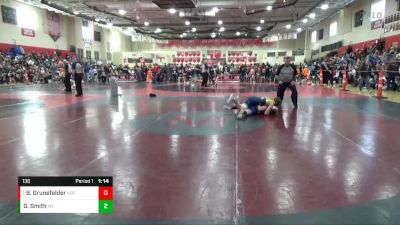 130 lbs Round 1 - Brooks Grunefelder, Napoleon Royal Force vs Griffin Smith, MN Elite