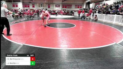 195 lbs Quarterfinal - Greg Berthiaume, North Attleborough vs Jose Bonilla, New Bedford