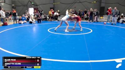 105 lbs Cons. Round 3 - Blair Peak, OK vs Kierstyn Azure, OR