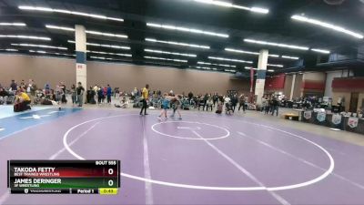 117 lbs Round 2 - James Deringer, 3F Wrestling vs Takoda Fetty, Best Trained Wrestling