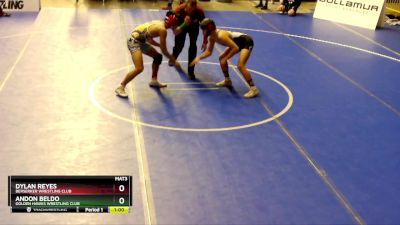 126 lbs Cons. Round 4 - Dylan Reyes, Berserker Wrestling Club vs Andon Beldo, Golden Hawks Wrestling Club