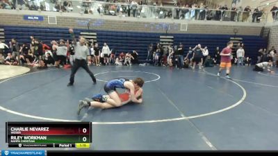 120/126 Semifinal - Riley Workman, Nampa Christian vs Charlie Nevarez, Weiser