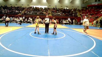 110-120 lbs 3rd Place - Jaxton Roth, Sallisaw Takedown Club vs Liam Chism, Coweta Tiger Wrestling