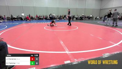 60 lbs Rr Rnd 2 - Jack Cisneros, Oklahoma Boys 12U vs Bradley Fletcher, Team Tulsa NDT