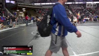 79 lbs Cons. Round 2 - Payton Alejos, WR-Topeka Blue Thunder vs Sylas Galbavy, Hill City