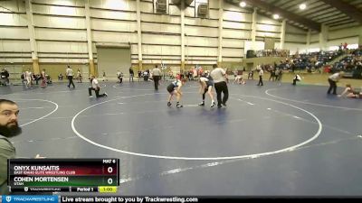 119 lbs Cons. Round 4 - Cohen Mortensen, Utah vs Onyx Kunsaitis, East Idaho Elite Wrestling Club