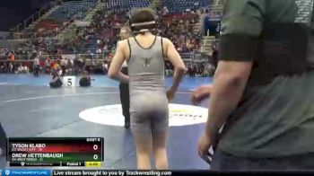 106 lbs Semis & 1st Wb (8 Team) - Drew Hettenbaugh, E4-West Fargo vs Tyson Klabo, E2-Valley City