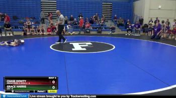 54 lbs Round 2 (4 Team) - Chase Dowty, Indian Creek A (small) vs Grace Harris, Leo