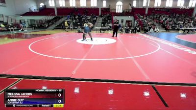 191 lbs Cons. Semi - Angie Guy, Augustana (IL) vs Melissa Jacobs, Augsburg University