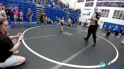 49 lbs Consi Of 8 #1 - Tanner Reynolds, Shelton Wrestling Academy vs Sawyer Ramirez, Tecumseh Youth Wrestling