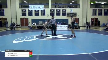 138 lbs Final - Quinn Kinner, Kingsway vs Ryan Anderson, Bethlehem Catholic