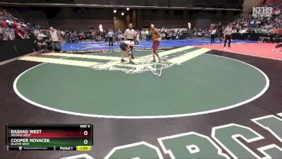 6A-165 lbs Cons. Round 2 - Rashad West, Wichita-West vs Cooper Novacek, Olathe West